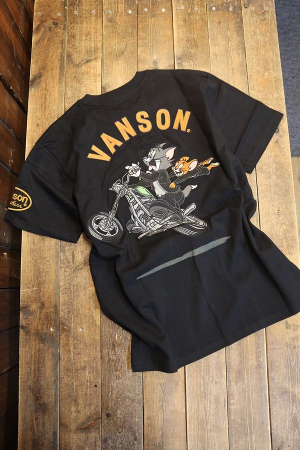 VANSON��Tom and Jerry���ȥ�ȥ����꡼����ܡ���TJV-2511��ŷ��ȾµTee���Х����ɽ����֥�å�