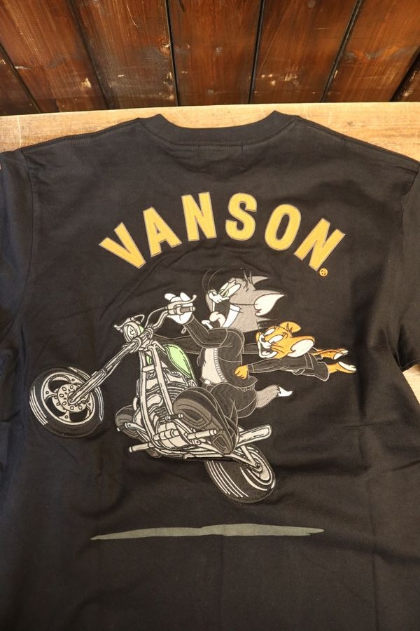 VANSON��Tom and Jerry���ȥ�ȥ����꡼����ܡ���TJV-2511��ŷ��ȾµTee���Х����ɽ����֥�å�