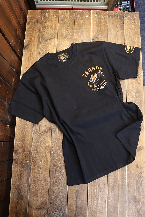 VANSON��Tom and Jerry���ȥ�ȥ����꡼����ܡ���TJV-2511��ŷ��ȾµTee���Х����ɽ����֥�å�