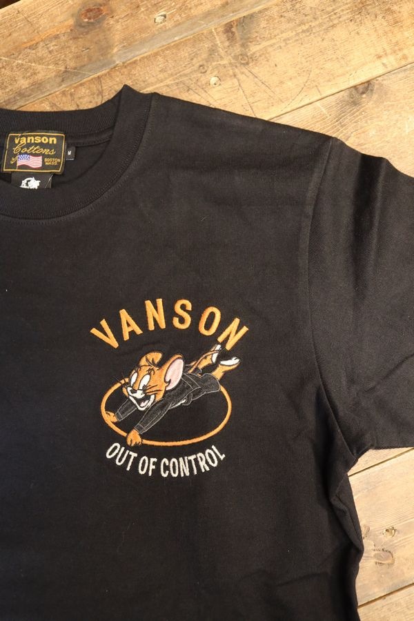 VANSON��Tom and Jerry���ȥ�ȥ����꡼����ܡ���TJV-2511��ŷ��ȾµTee���Х����ɽ����֥�å�