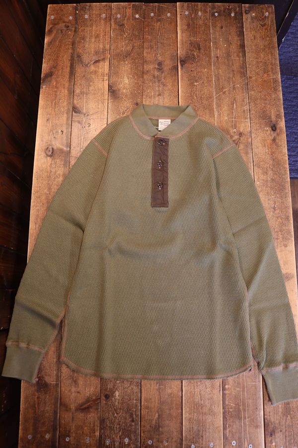 BUZZ RICKSON'S �Х��ꥯ���󥺡������ޥ�إ�꡼�ͥå�T����� Lot No. BR68130 / BUZZ RICKSON'S THERMAL HENLEY NECK T-SHIRT�����꡼��