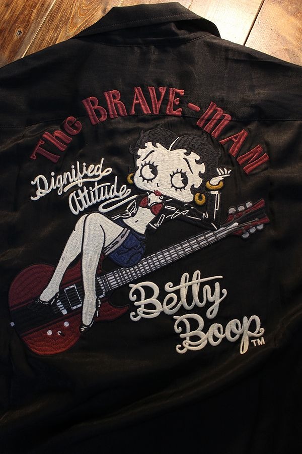 The BRAVE-MAN��BETTY BOOP���٥ƥ���BBB-2122 �졼���Ⱦµ���ߥ���ġ��֥�å�