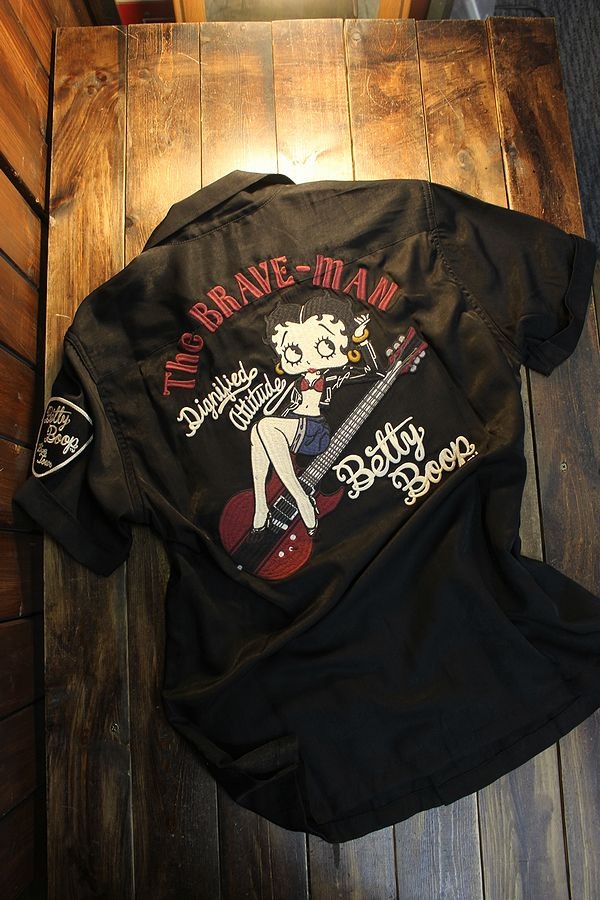 The BRAVE-MAN��BETTY BOOP���٥ƥ���BBB-2122 �졼���Ⱦµ���ߥ���ġ��֥�å�