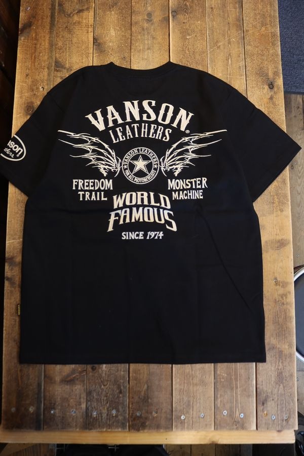 VANSON �Х󥽥� NVST-2607 ŷ��ȾµTee��WING���ɽ���T����ġ��֥�å�
