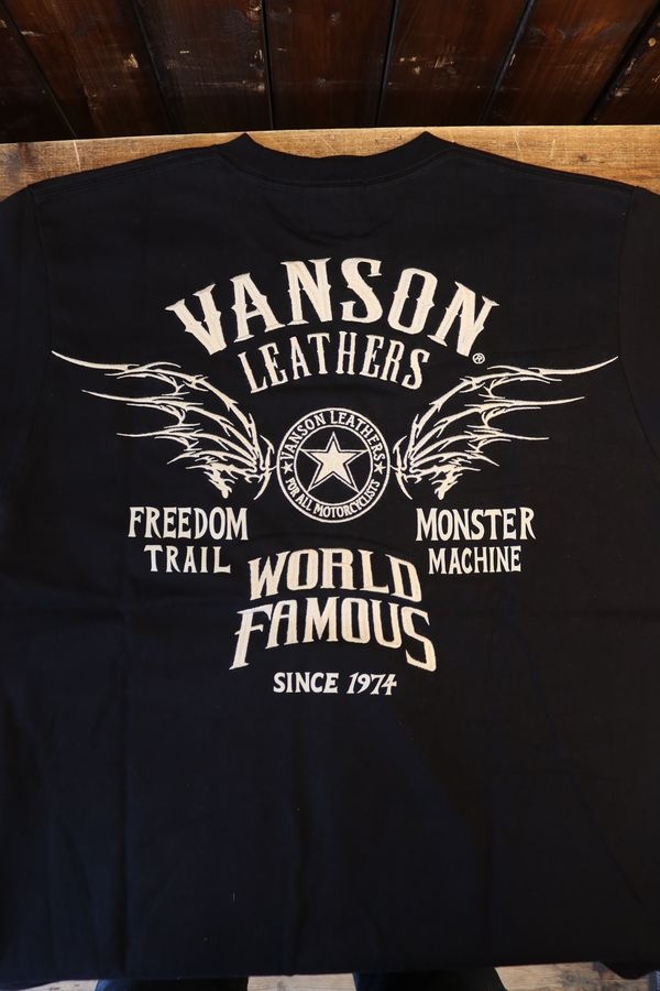 VANSON �Х󥽥� NVST-2607 ŷ��ȾµTee��WING���ɽ���T����ġ��֥�å�
