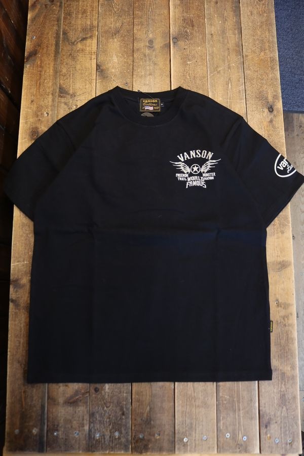 VANSON �Х󥽥� NVST-2607 ŷ��ȾµTee��WING���ɽ���T����ġ��֥�å�