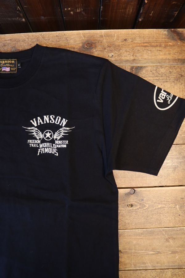 VANSON �Х󥽥� NVST-2607 ŷ��ȾµTee��WING���ɽ���T����ġ��֥�å�