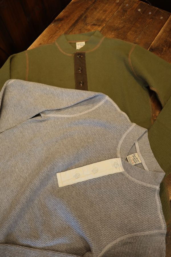 BUZZ RICKSON'S �Х��ꥯ���󥺡�Lot No. BR68130 / BUZZ RICKSON'S THERMAL HENLEY NECK T-SHIRT�����졼