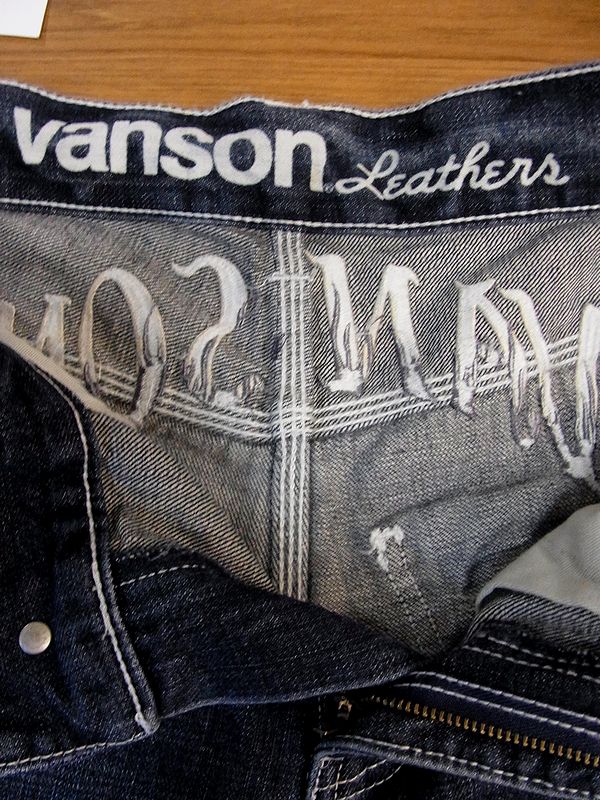 VANSON バンソン デニムジーンズ パンツ ボトムス スカル 刺繍 sp-b-8a ...