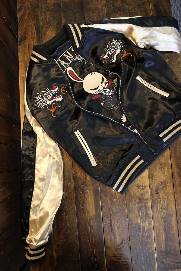 VANSON 坊屋春道 T.F.O.A 武装戦線 リバーシブルスカジャン M バンソン