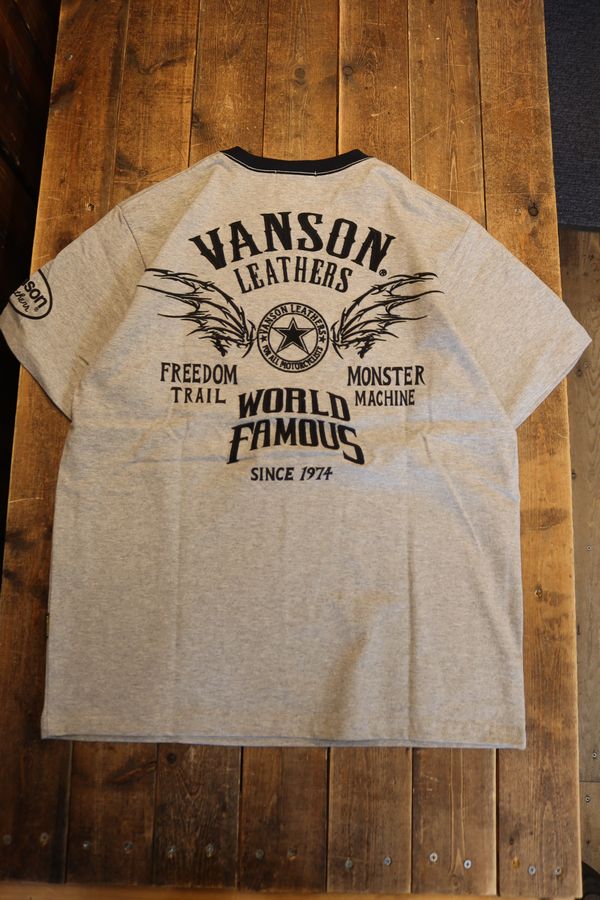 VANSON �Х󥽥� NVST-2607 ŷ��ȾµTee��WING���ɽ���T����ġ��ߥå������졼
