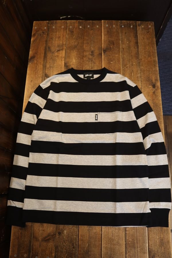 SCHOTT(����åȡ� 782-5930005��WIDE BORDER L/S T-SHIRT/�磻�ɥܡ����� ����ԡ����졼