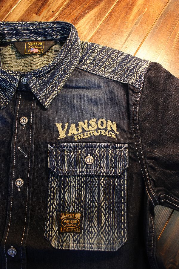 VANSON �Х󥽥� NVSS-2004���ɤ������إǥ˥�Ⱦµ����� INDIGO(ONE WASH)