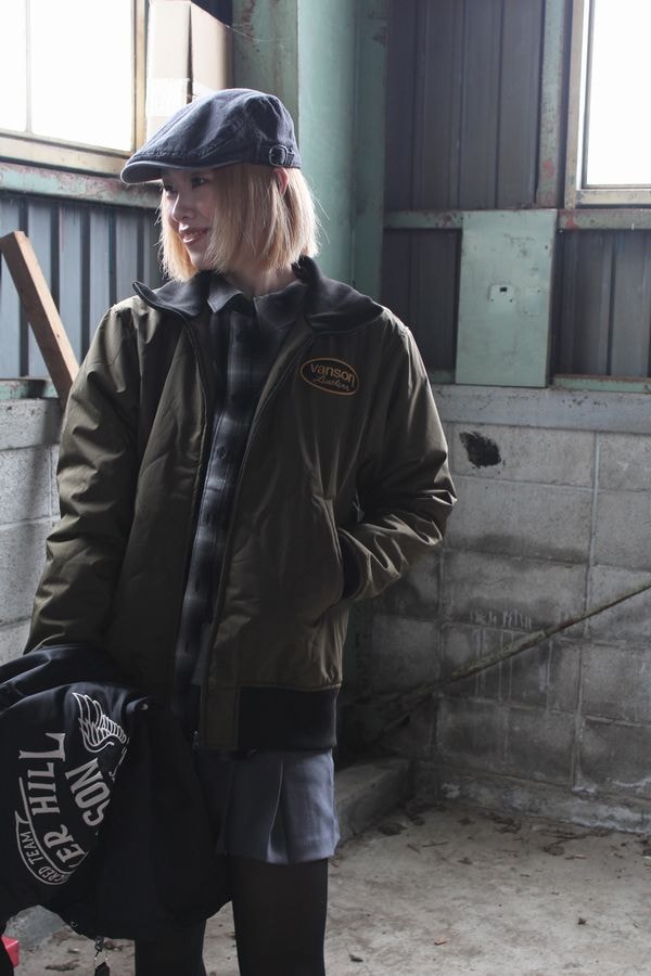 VANSON�Х󥽥�NVJK-2503 VANSON NYLON 3WAY JACKET �Х󥽥� �ʥ����� ���㥱�å� ���� æ��饤�ʡ���N-3B �֥�å�(�饤�ʡ���V���꡼��)