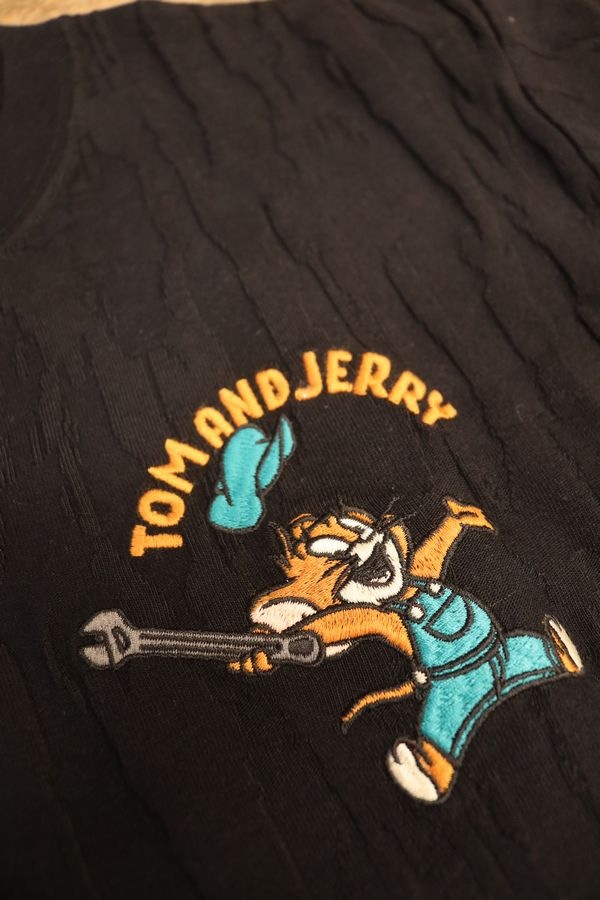 NEVERMIND��Tom and Jerry���ȥ�ȥ����꡼����ܡ�TJN-2613 ���㥬����ŷ��ȾµTee���ɽ����Х�����T����ġ��֥�å�
