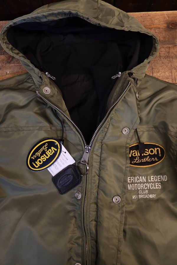 VANSON�Х󥽥�NVJK-2503 VANSON NYLON 3WAY JACKET �Х󥽥� �ʥ����� ���㥱�å� ���� æ��饤�ʡ���N-3B V���꡼��(�饤�ʡ����֥�å�)