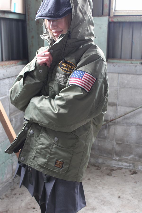 VANSON�Х󥽥�NVJK-2503 VANSON NYLON 3WAY JACKET �Х󥽥� �ʥ����� ���㥱�å� ���� æ��饤�ʡ���N-3B V���꡼��(�饤�ʡ����֥�å�)