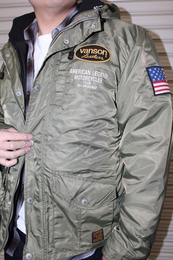 VANSON�Х󥽥�NVJK-2503 VANSON NYLON 3WAY JACKET �Х󥽥� �ʥ����� ���㥱�å� ���� æ��饤�ʡ���N-3B V���꡼��(�饤�ʡ����֥�å�)