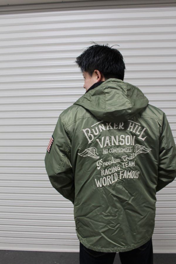 VANSON�Х󥽥�NVJK-2503 VANSON NYLON 3WAY JACKET �Х󥽥� �ʥ����� ���㥱�å� ���� æ��饤�ʡ���N-3B V���꡼��(�饤�ʡ����֥�å�)