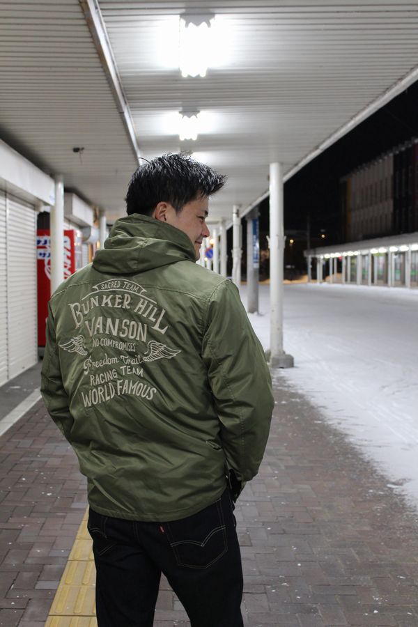 VANSON�Х󥽥�NVJK-2503 VANSON NYLON 3WAY JACKET �Х󥽥� �ʥ����� ���㥱�å� ���� æ��饤�ʡ���N-3B V���꡼��(�饤�ʡ����֥�å�)
