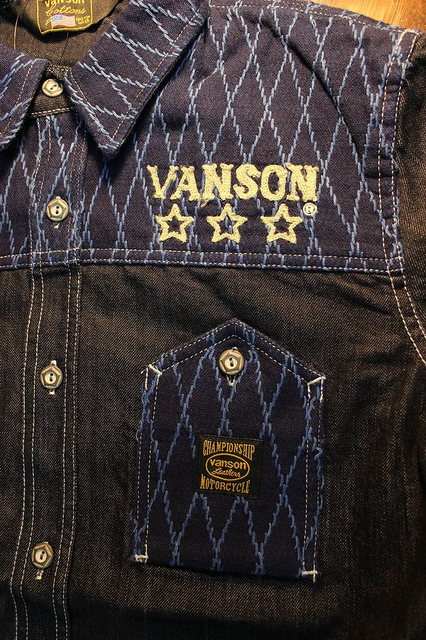 VANSON �Х󥽥� NVSL-2006���ɤ������إǥ˥ॷ��� ��������ɽ���INDIGO(ONE WASH)