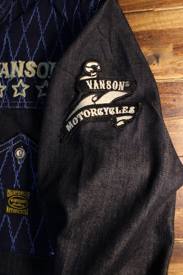 VANSON �Х󥽥� NVSL-2006���ɤ������إǥ˥ॷ��� ��������ɽ���INDIGO(ONE WASH)