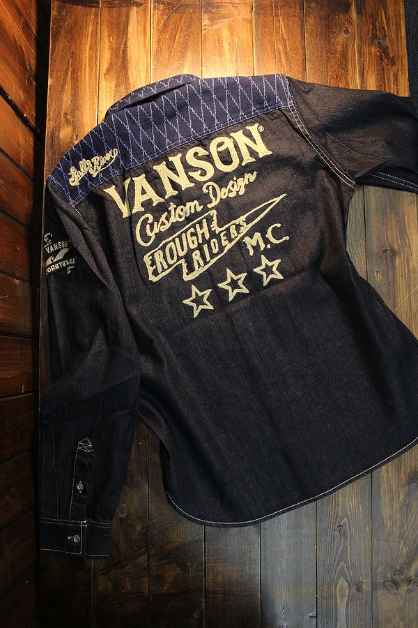 VANSON �Х󥽥� NVSL-2006���ɤ������إǥ˥ॷ��� ��������ɽ���INDIGO(ONE WASH)