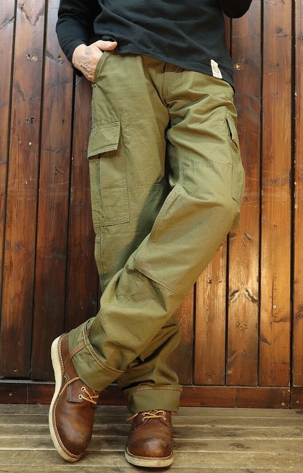 IRON HEART アイアンハート 734 7.6ozリップストップカーゴ ODグリーン