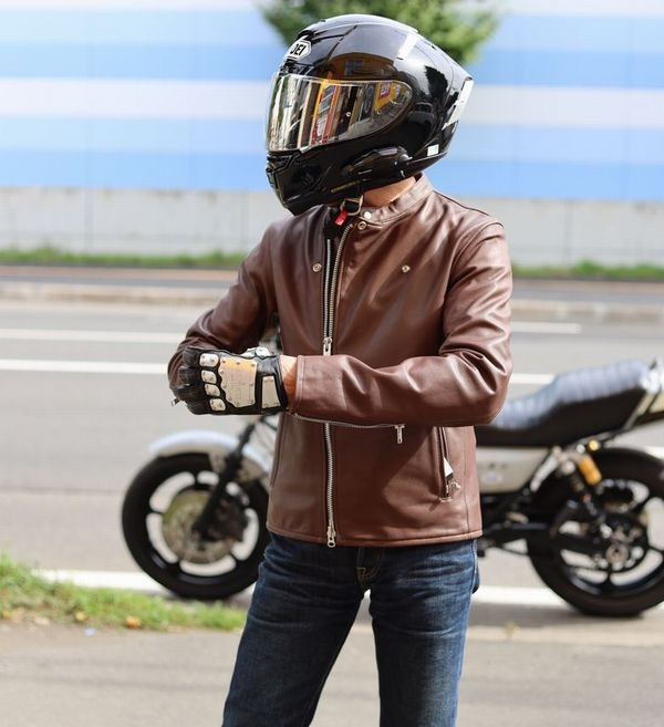 KMRii / ゴートスキンバイカーダブルライダースジャケット 1 ブラック  