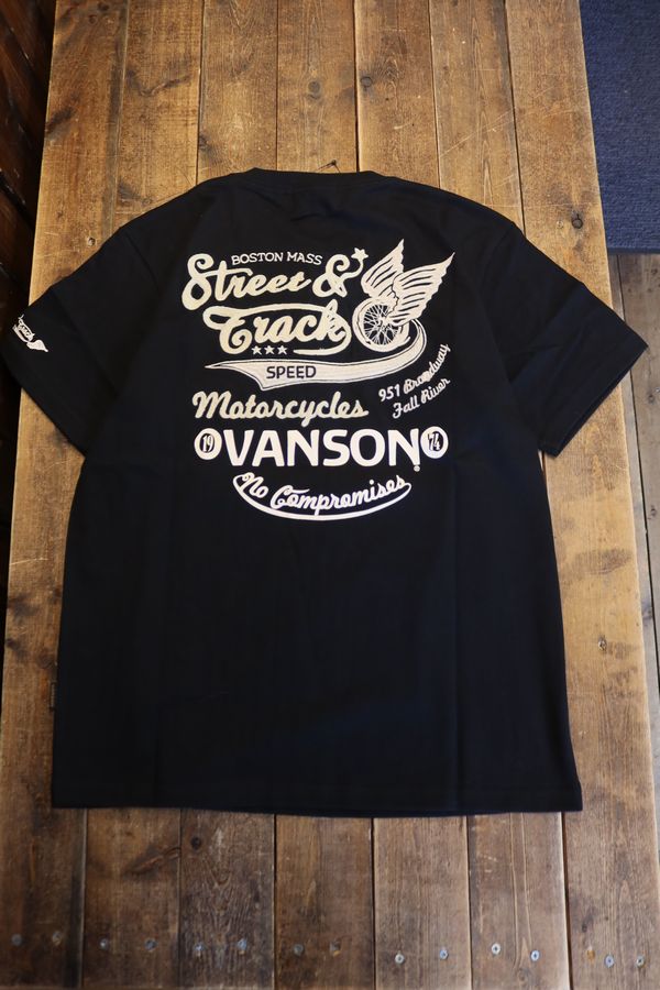 VANSON �Х󥽥� NVST-2612 ŷ���إ�꡼�ͥå�ȾµTee���ɽ���T����ġ��֥�å�