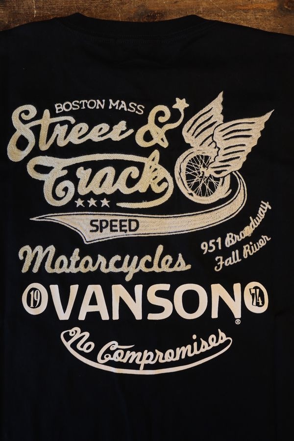 VANSON �Х󥽥� NVST-2612 ŷ���إ�꡼�ͥå�ȾµTee���ɽ���T����ġ��֥�å�