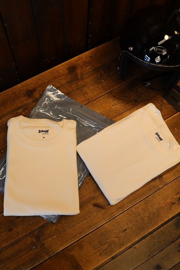 SCHOTT(ショット） 2PACK T-SHIRT/2パックティーシャツ 2枚セット オフ