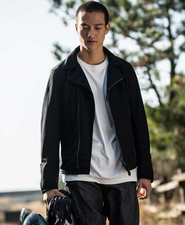 KADOYA カドヤ　シングルライダースジャケット　薄手　ブラック　メッシュ　L カドヤ(KADOYA) K'S LEATHER & K'S PRODUCT MARKSMAN メッシュ