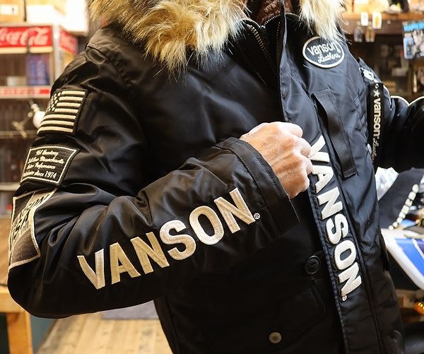 VANSONバンソン nvjk-2305 ミドルレングス N-3B フライト