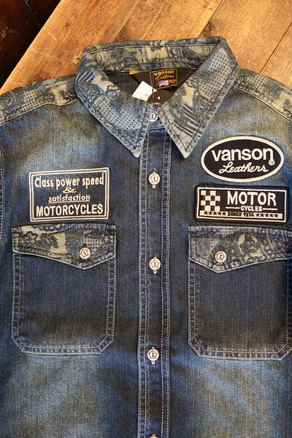 VANSON(Х󥽥)NVSL-2401ǥ˥󥰥꡼֥ 󥹥ɽǥ˥ॷġINDIGOONE WASH