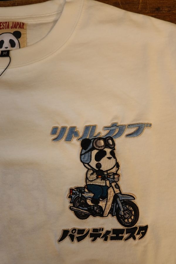 PANDIESTA JAPAN���ѥ�ǥ���������595500 HONDA��PANDIESTA Little Cub ���ե��֥쥤�� �����ѡ����֡��ѥ���ɽ�������Tee �ۥ磻��