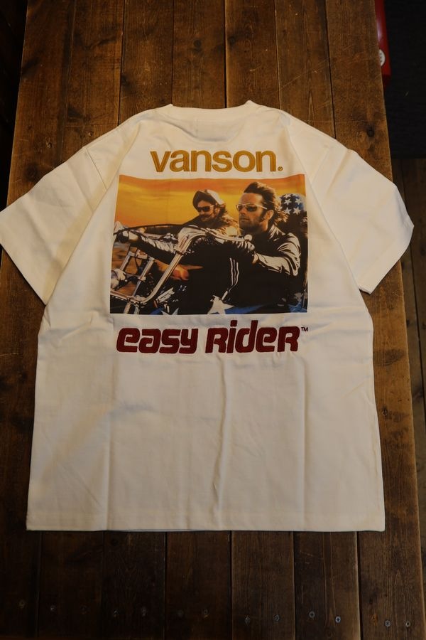 VANSON��Easy Rider ����ܡ����������饤������ NVER-2602 ŷ��ȾµTee�����եۥ磻��