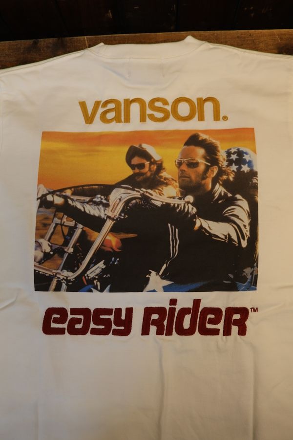 VANSON��Easy Rider ����ܡ����������饤������ NVER-2602 ŷ��ȾµTee�����եۥ磻��