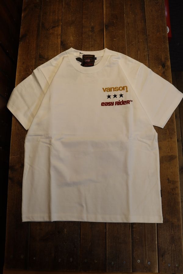 VANSON��Easy Rider ����ܡ����������饤������ NVER-2602 ŷ��ȾµTee�����եۥ磻��