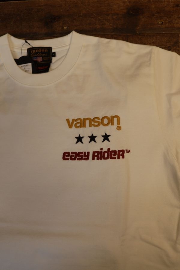 VANSON��Easy Rider ����ܡ����������饤������ NVER-2602 ŷ��ȾµTee�����եۥ磻��