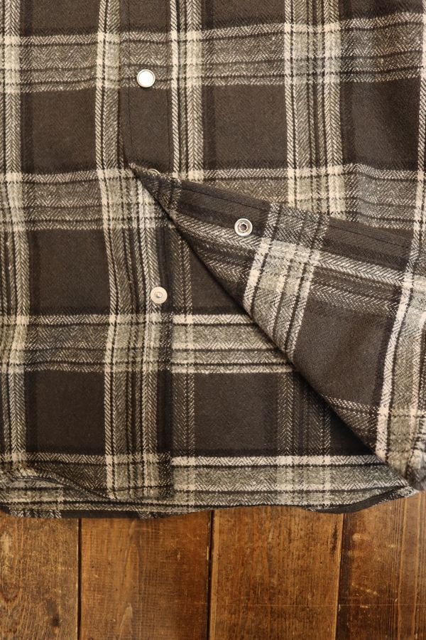 SUGAR CANE ���奬������Lot No. SC29787 / BRUSHED HERRINGBONE CHECK WESTERN SHIRT��D.GREEN