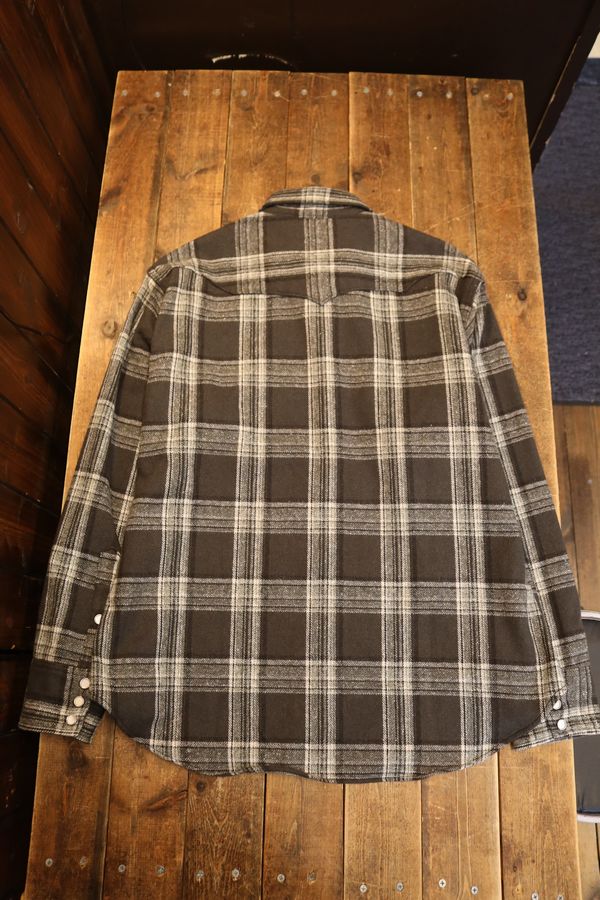 SUGAR CANE ���奬������Lot No. SC29787 / BRUSHED HERRINGBONE CHECK WESTERN SHIRT��D.GREEN