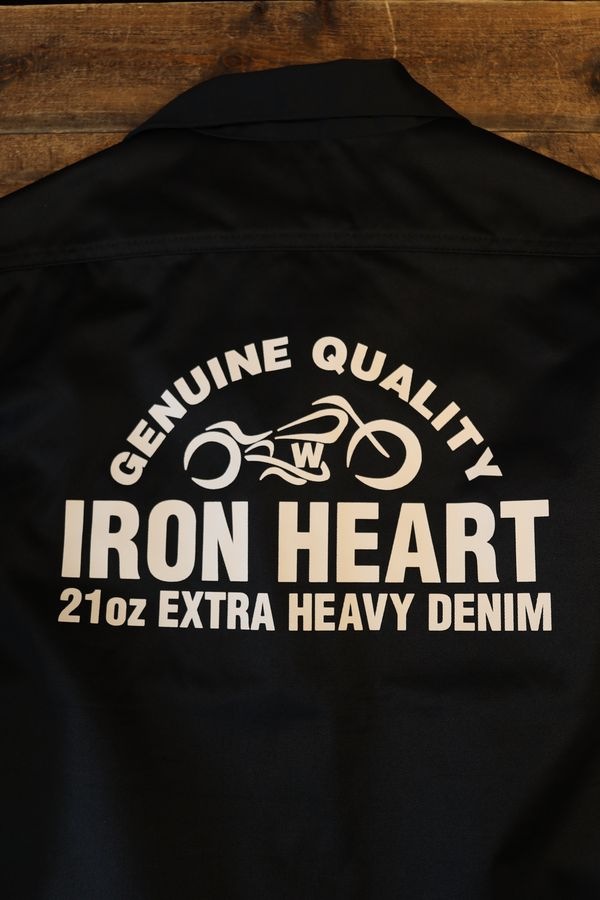 IRON HEART����������ϡ��ȡ�IHSH-446 T/C�ᥫ�˥å�Ⱦµ����ġ��֥�å���9.6oz�ԥåȥ��롼�����