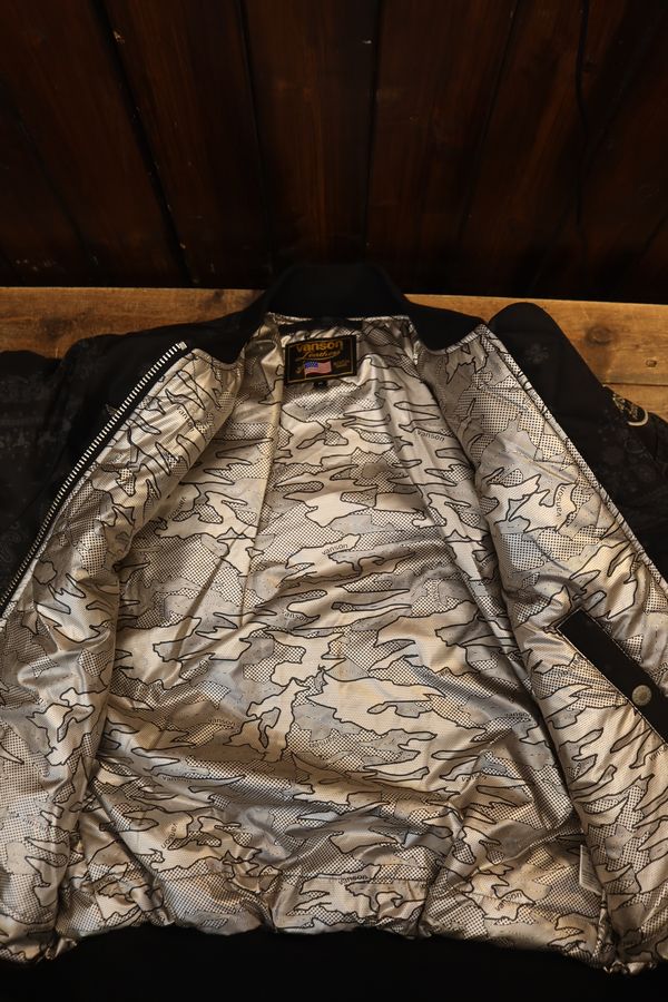 VANSON�Х󥽥�NVJK-2601 MA-1 �ʥ����� �ե饤�� ���㥱�åȡ��ȥ�ץ륹�������ɴ����ڥ����꡼��