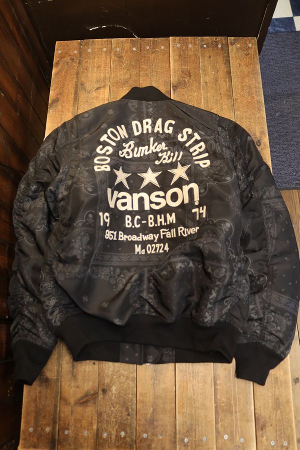 VANSON�Х󥽥�NVJK-2601 MA-1 �ʥ����� �ե饤�� ���㥱�åȡ��ȥ�ץ륹�������ɴ����ڥ����꡼��