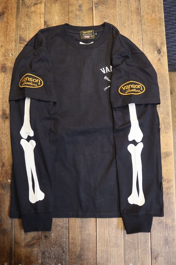 VANSON �Х󥽥�NVLT-2511 �ե���������Tee���ܡ��������Ť��������ɽ�ĹµT����ġ��֥�å�