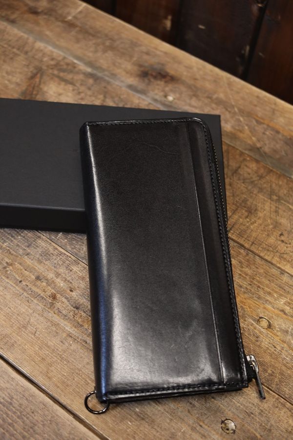 KADOYA �����ɥ䡡 LEATHER L ZIP WALLET���쥶��L���åץ�����åȡ�Ĺ���ۡ��֥�å�
