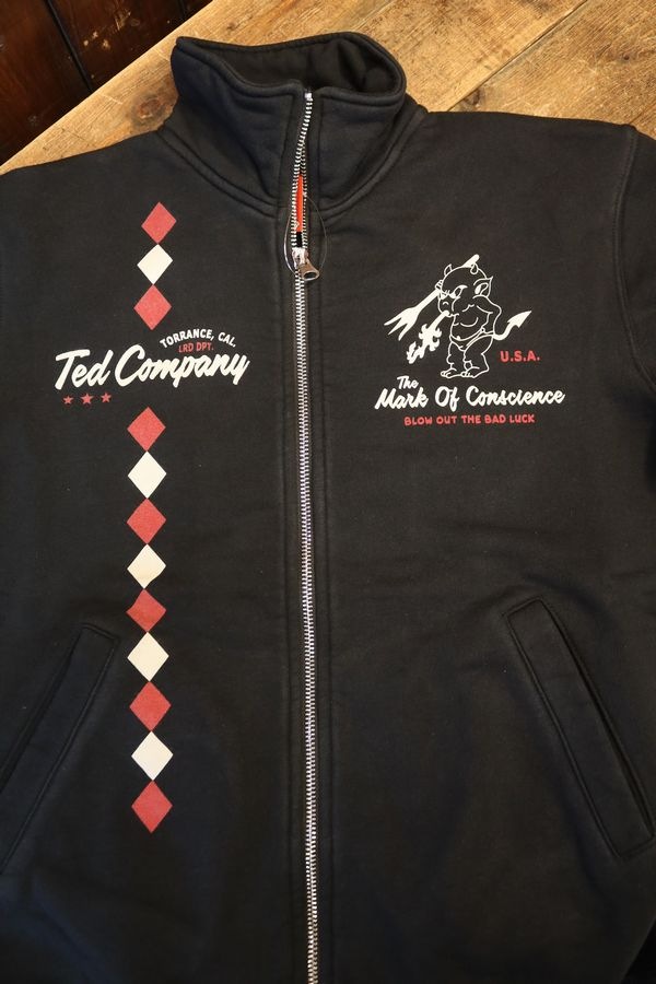 ���վ���TEDMAN(�ƥåɥޥ�)��TDSZ-153 ZIP UP�������å� �֥�å�