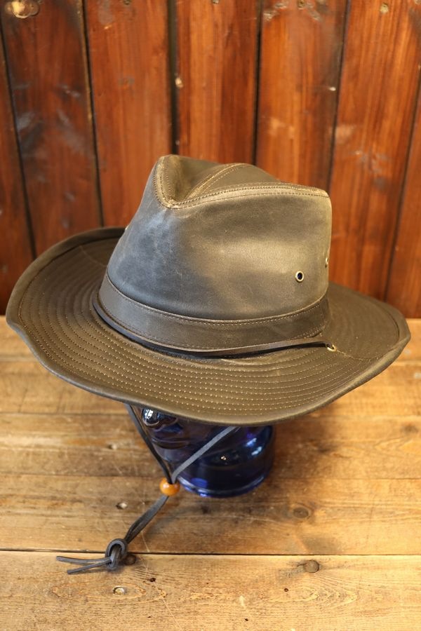 DORFMAN PACIFIC CO.�ʥɡ��եޥ󡦥ѥ��ե��å� ����ѥˡ���WEATHERED COTTON WESTERN HAT �ʥ��������ɥ��åȥ� ���������� �ϥåȡ˥֥饦��