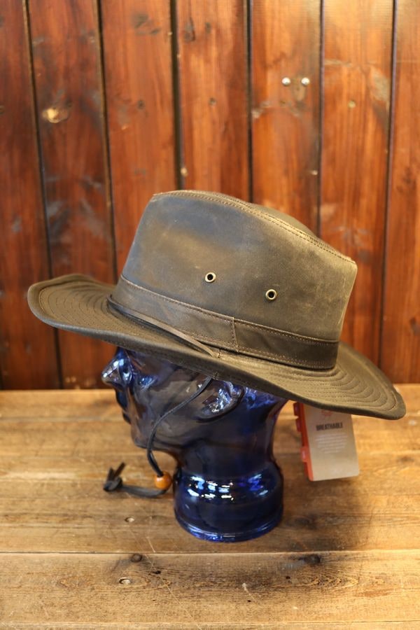 DORFMAN PACIFIC CO.�ʥɡ��եޥ󡦥ѥ��ե��å� ����ѥˡ���WEATHERED COTTON WESTERN HAT �ʥ��������ɥ��åȥ� ���������� �ϥåȡ˥֥饦��